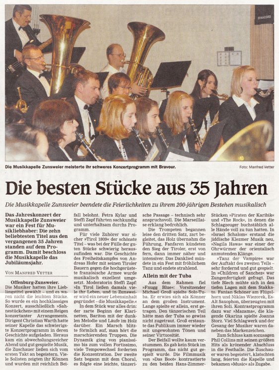 Jahreskonzert 2009