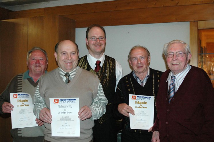 Generalversammlung 2007 - Ehrungen